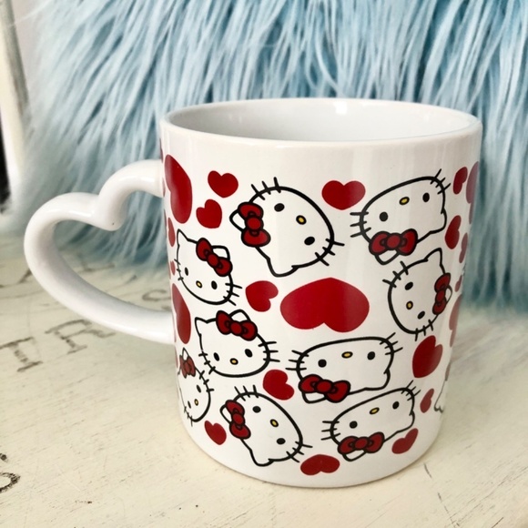 Hello Kitty, Ceramic, Coffee, Mug, Valentines Day, Hearts, Large, 16oz, Mug, NWT - Picture 2 of 10